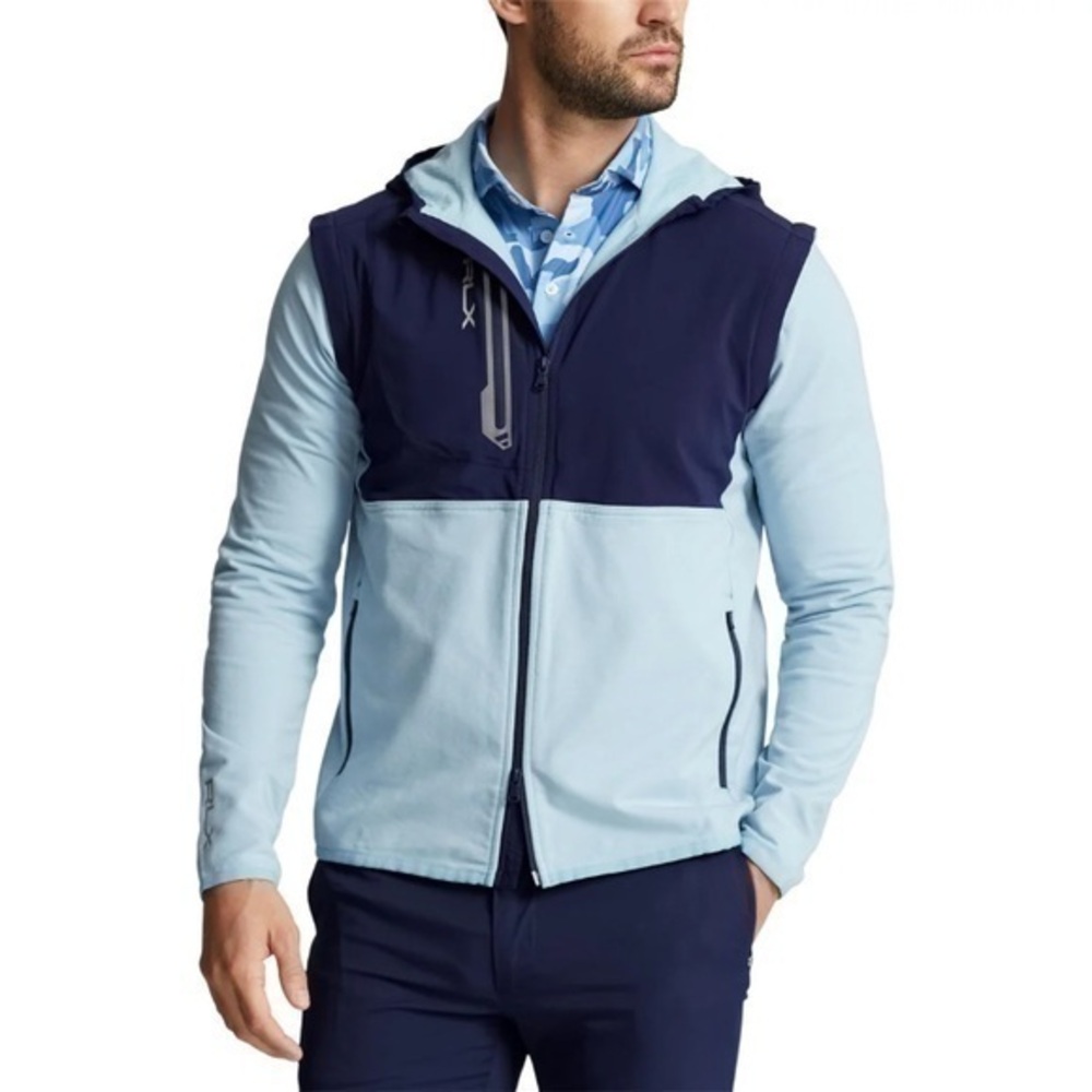 NWT. RALPH LAUREN Men’s Convertible Stretch Terry Jacket